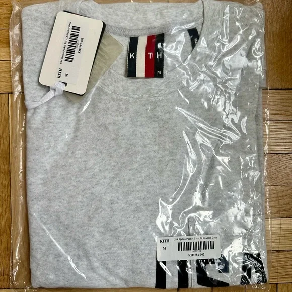 NWT Kith for Team USA Quinn Tee in Light Heather Gray - Picture 2 of 2